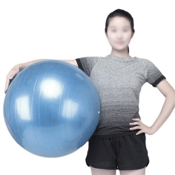 Yoga Fitness Ball, Balance Ball Stol För Yoga Pilates Fitness Balansträning Sky Blue 55Cm