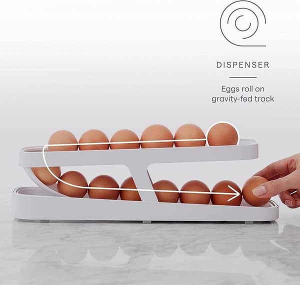 1 stk Egglagerboks, kjøleskapslagringstativ, kjøkkenutstyr
