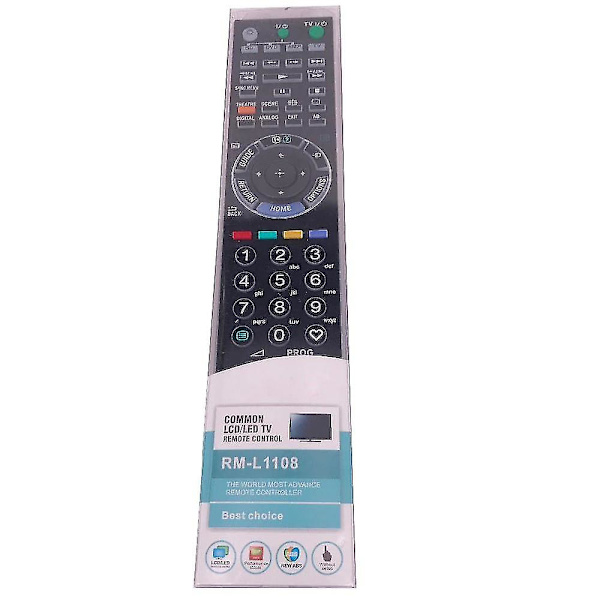 Fjärrkontroll för Sony RM-L1108 Bravia TV W/XBR/ Serie LCD-TV med bakgrundsbelysning KLV-52W300A KDL