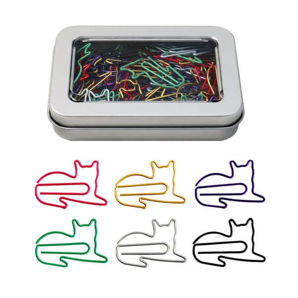 kreativ papirclips (katteblikæske (60 stk.)),