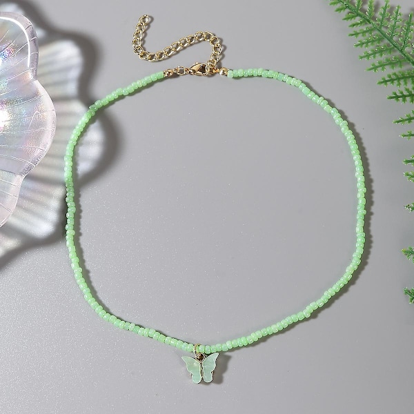 Halskæde Butterfly Choker Mode Smykker B1623 N2107-23