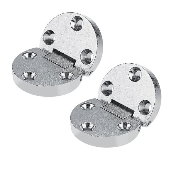 Zinklegering Klapbordshængsler - 2 stk. Oval Hardware til Klapborde og Møbler