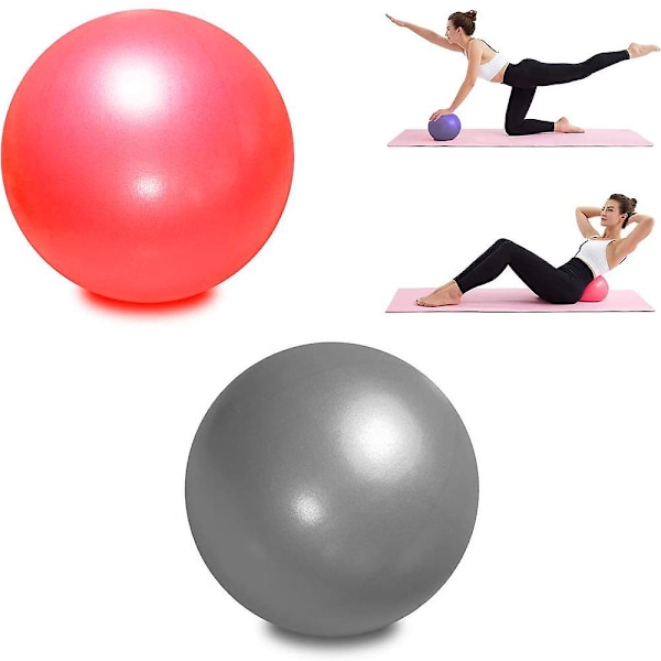 Harjoitus Pilates-pallo - (2 kpl) Vakauspallo joogaa, fysioterapiaa varten - Parantaa tasapainoa Grey Red