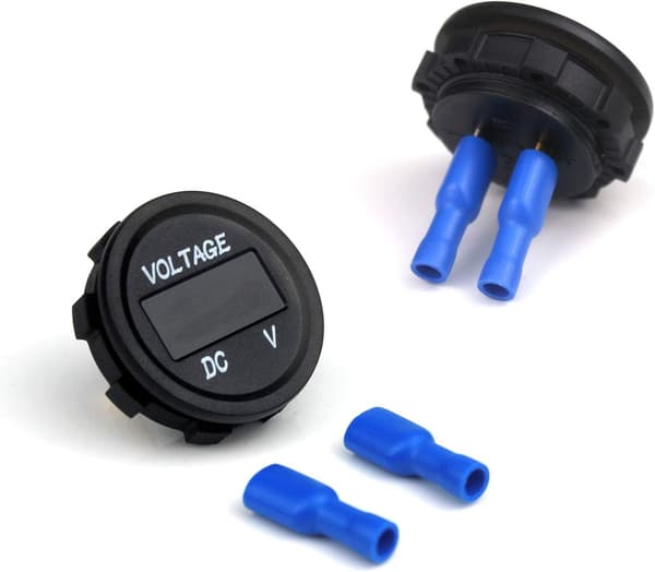 Universal Vandtæt LED Voltmeter Digital Display Voltmeter til Lastbil Auto Motorcykel DC 12V-24V (Grøn)