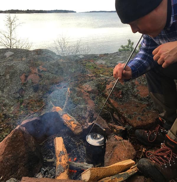 1 st Camping Eldstadsutrustning, Rostfritt Stål Blåslang, Blåslang