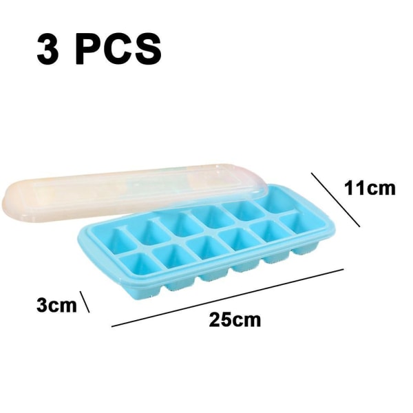 Easy Release Ice Cube Tray - Pack Of 3