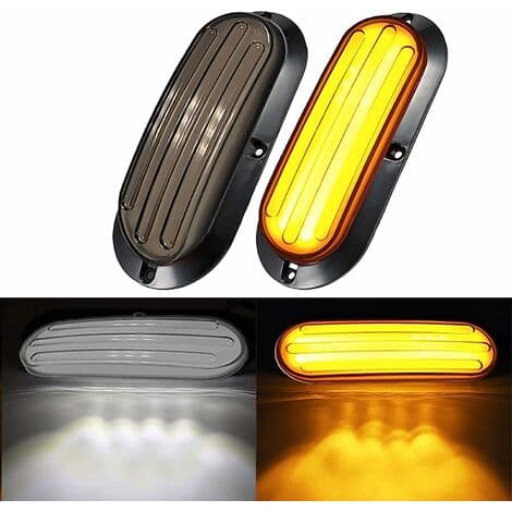 2 stk 74 LED Sekvensiell Blinklys Bremselys Baklys Strobelys for Lastebil Tilhenger Vogn Bil Caravan Modifisert Lys