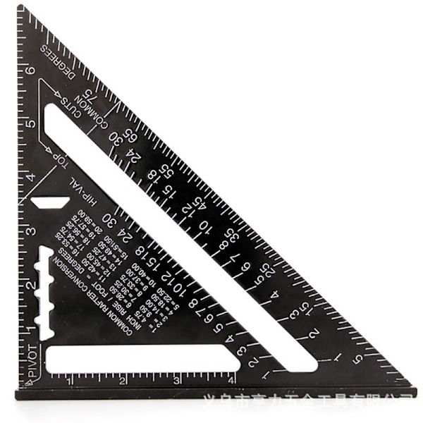 17cm Triangelvinkelmätare i Aluminiumlegering, Fyrkant, Snickare, Triangel, Mätverktyg, Professionell, Vinkelmått, Triangulär