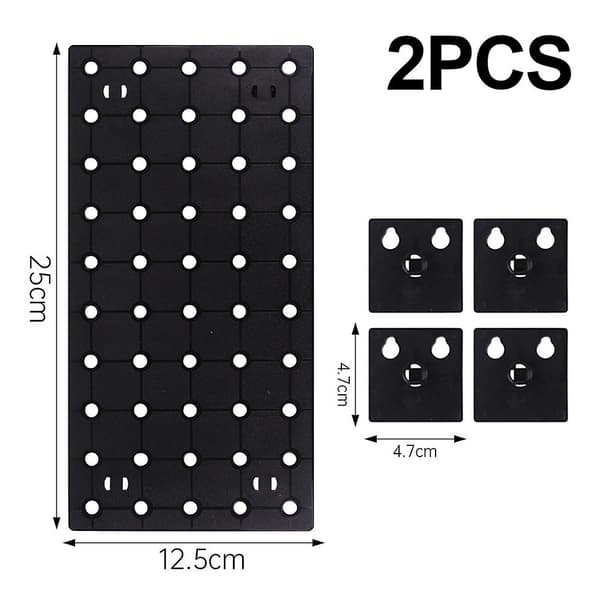 Wall Control Pegboard Rack Horisontal Pegboard - Nem at installere Pegboards S black