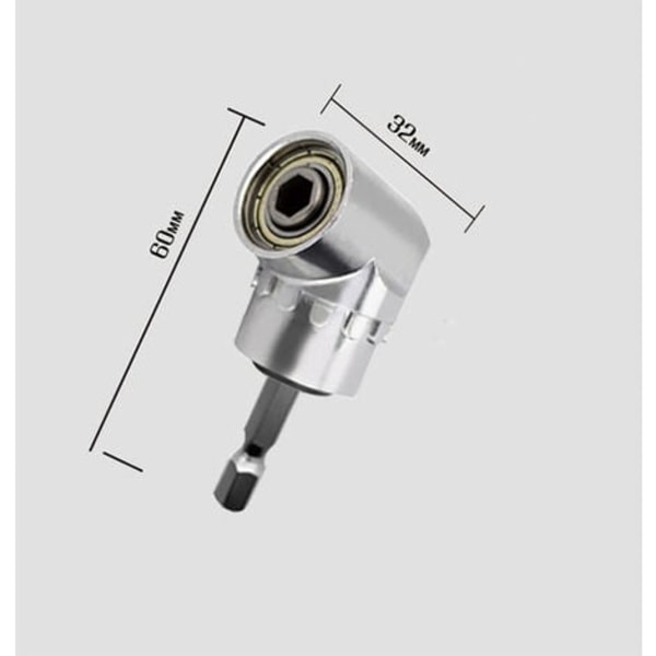 Vinkelbits, 105 Grader Vinkelbits Skruvmejselbits 1/4\" Hexskaft 2st (60mm Kort Skaft)