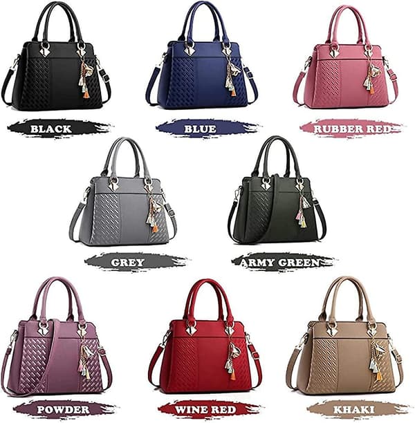 Damväskor och handväskor Damdesigner Satchel Tote Bag Axelväskor A916-17 Red