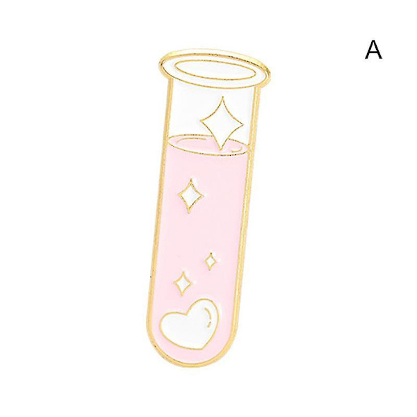 Serietecknad växt serie emalj brosch stift metall märken för kläder väskor ryggsäckar slag pin unisex E