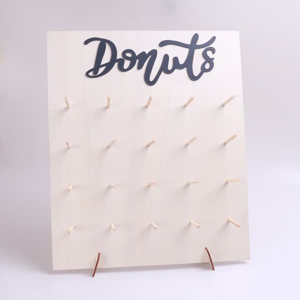 1 stativ för trädonuts, donutsvägg, donutsvägg, bagelvägg, display