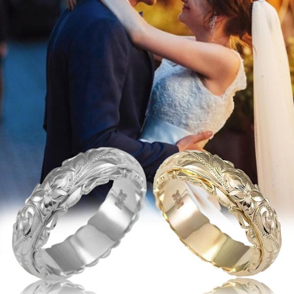 Elegant Smyckesgåva - Ring med Rosblommor i Legering för Kvinnor, Perfekt för Fest Silver US 8