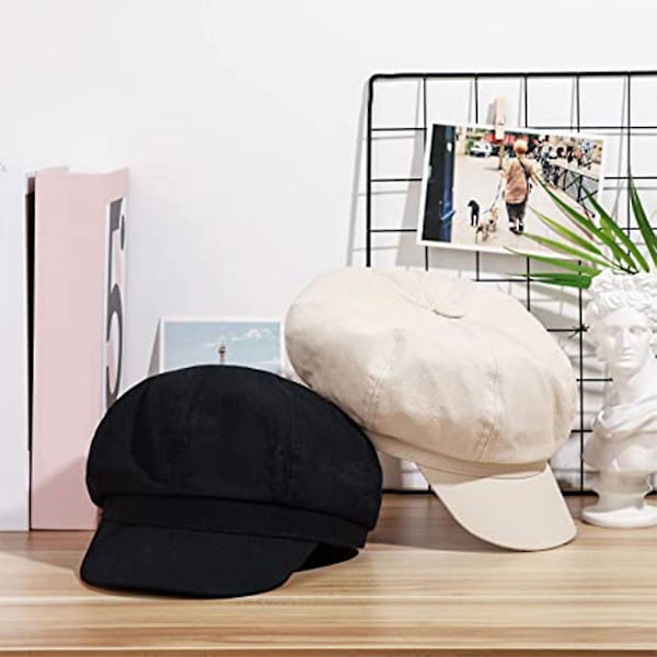 Naisen Newsboy-lippis Shade The Beret Pehmeä Black