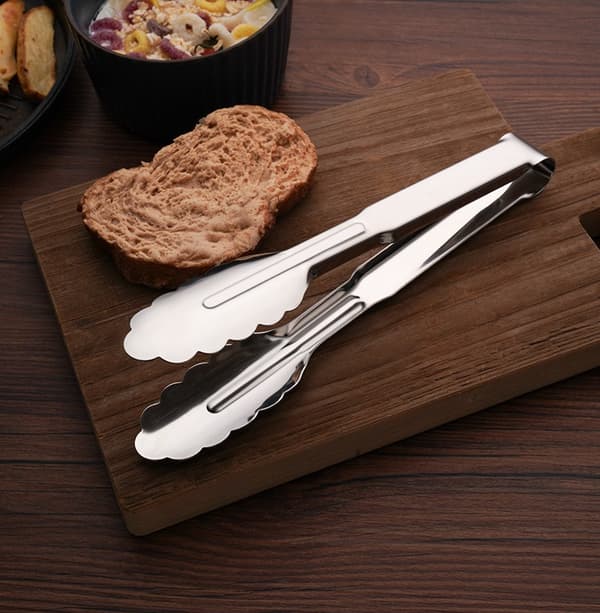 Matklyper i 304 rustfritt stål, forlengede grillklyper (304 14 tommer 34,3 cm)