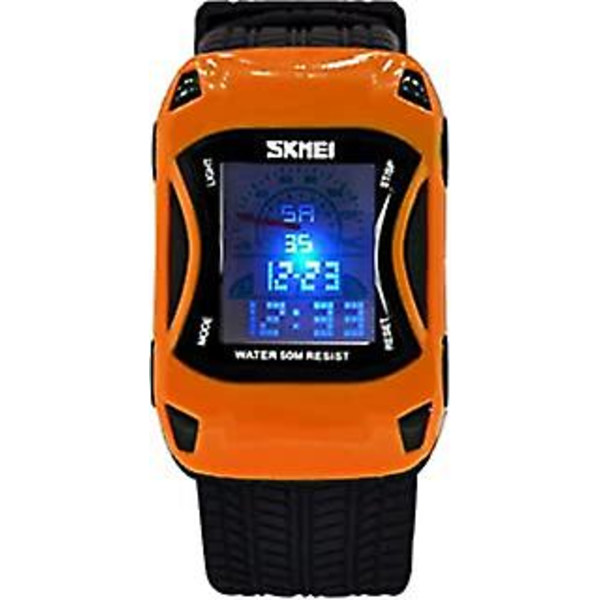 Digital Sportklocka för Barn, Vattentät Utomhusklocka med LED-Alarm, Stoppur, Armbandsur för Småbarn, Barnklocka för Ålder 3-10 år, Pojkar, Flickor