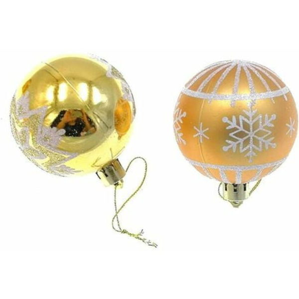 Julekule Baubles, 2,36\" Shatterproof Glitter Pulver Maleri Hengende Baubles Anheng for Juletre Dekorasjon