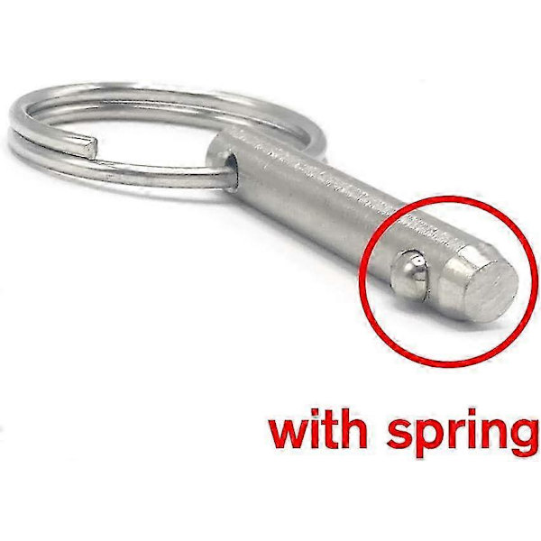 PB Kuglehængselstift i rustfrit stål, pakke med 4 1/4\" quick-release stifter til bimini top hardware