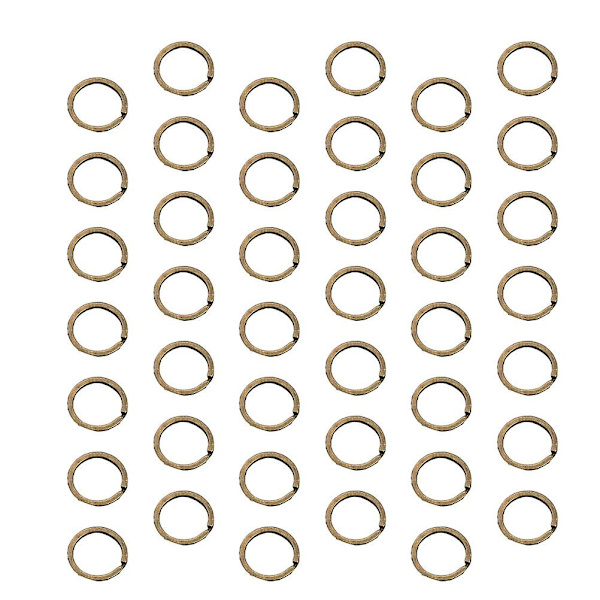 100 stk Runde Metal Messing Split Nøgleholdere DIY Nøgle Ringe Nøglering Nøgle Organiser Til Hjem Bil DIY Håndværk
