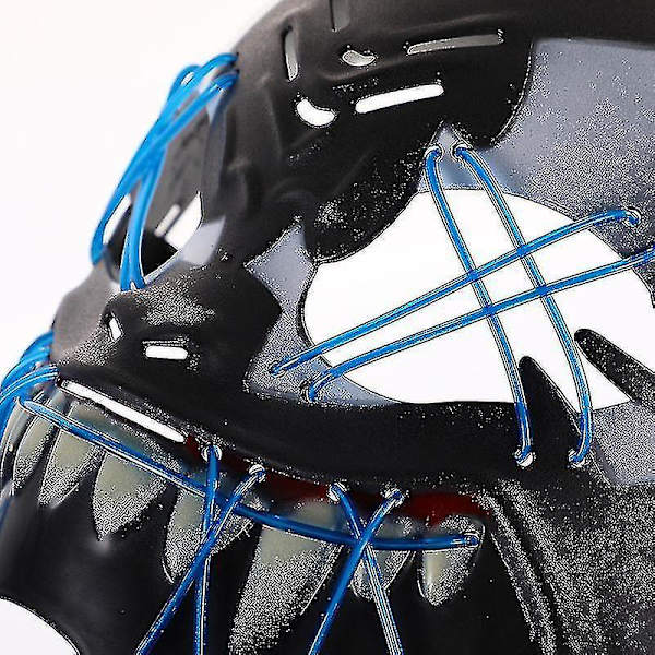 Venom Mask Horror Kallt Ljus Halloween Mask Led Vuxen Lysande Mask Blå