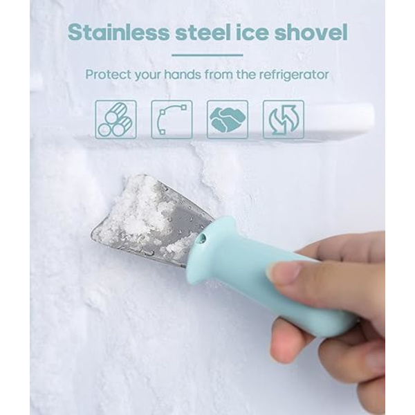 1 Styck Blå Avfrostningsspatel, Kylskåpsskrapa, Kylskåp