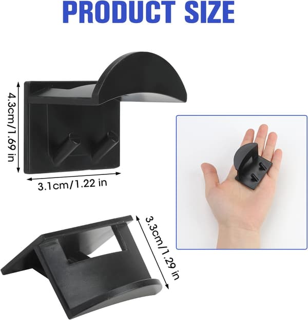 10 kpl Hat Hooks -liimakiinnityskoukut, ei porausta seinäkiinnitykseen