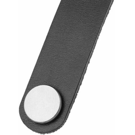 Møbelgreb 6 Stykker Læder Skabsgreb 128mm Moderne Stil Læderdørgreb, Ægte Læder og Aluminium