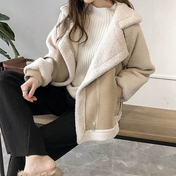 Apricot M Lamm Skinnjacka apricot M
