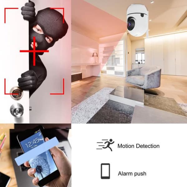 1 stk Kontrollsikkerhet, intelligent trådløs Wi-Fi-overvåking