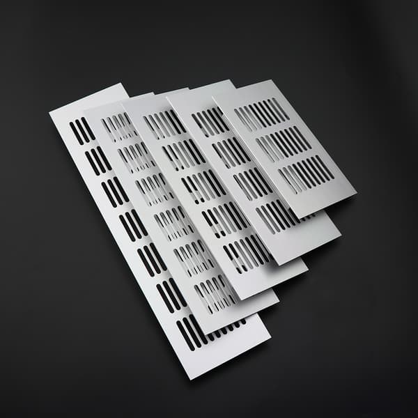 Aluminiumlegerings Åndbar Mesh, Rektangulær Åndbar Mesh til Skabe og Skuffer, Møbelhardware Ventilation Mesh (50X350mm)