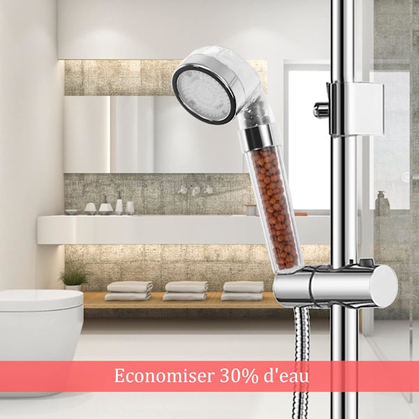 Färgad stor LED-duschhuvud 7 färger LED-duschhuvud 235mm*80mm L