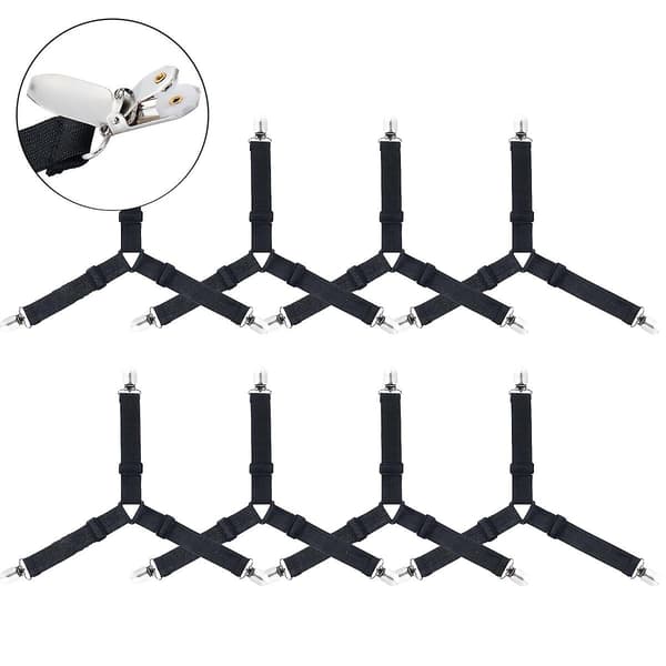 3-veis Justerbar Heavy Duty Lakenseholder Festespinner Klips Sling Strap