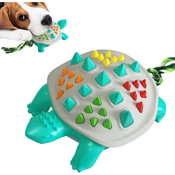 Hundtuggleksaker för aggressiva tuggare, tuggleksak i gummi Interaktiv hundleksak Bitresistent pinne för små och medelstora hundar