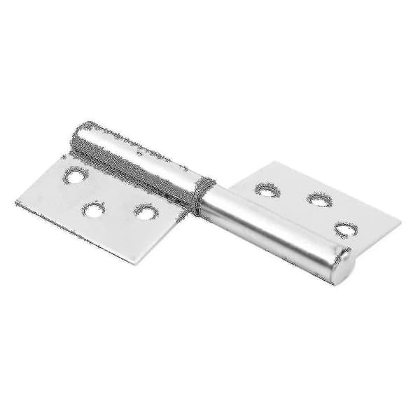 10 stk. rustfrit stål 7,6 cm dørhængsel sølvfarvet hardware
