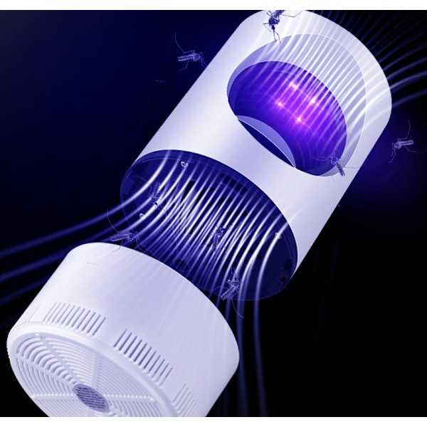 Valokatalyyttinen USB-hyttyskarkotinlamppu Kotitalous LED-hyttysloukku Elektroninen inhalaatiohyttyskarkotin