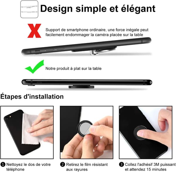 [1-pack] Metallring Telefonringhållare för iPhone 11 Pro/Max/XR,