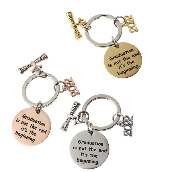 3pcs Graduation Themed Keychains 2022 Graduation Key Rings Unique Bag Decors