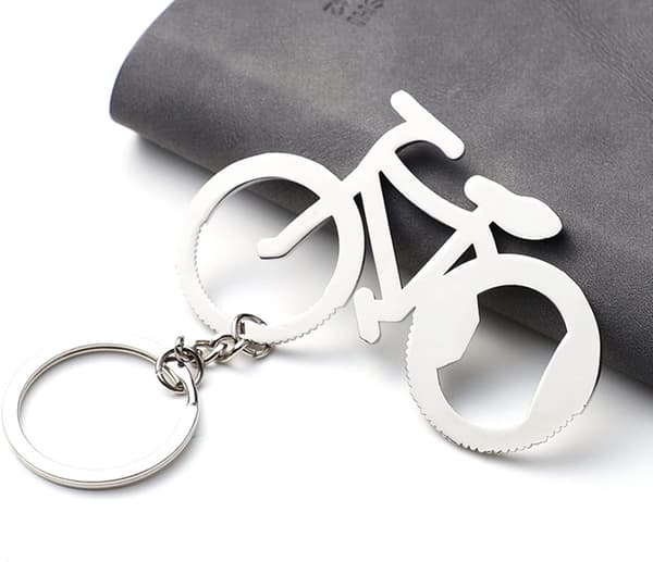 2 stk. cykel oplukker nøglering, cykel oplukker, øl