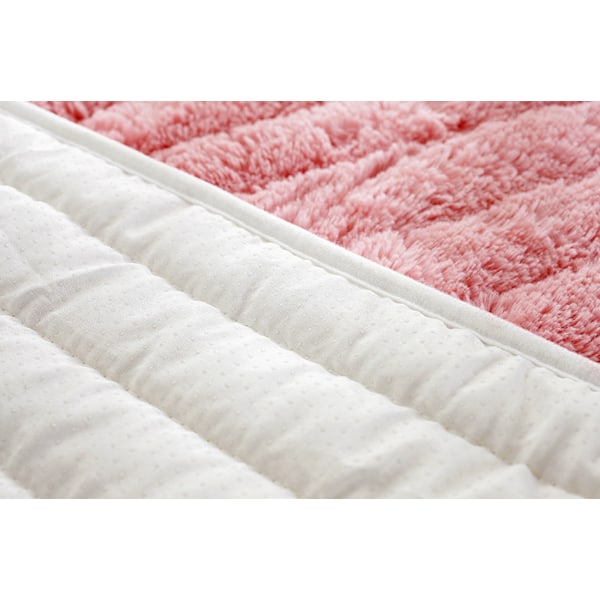 Fönsterbräda Balkongkudde, Universal Fönsterkarmöverdrag för Alla Säsonger, Plyschkudde för Rummets Dekoration (Rosa, 90*120)