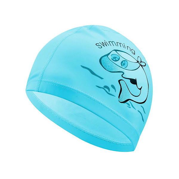 Badmössor för barn, pojkar och flickor, hög elasticitet, håller håret rent, andningsbart och bekvämt Lightblue