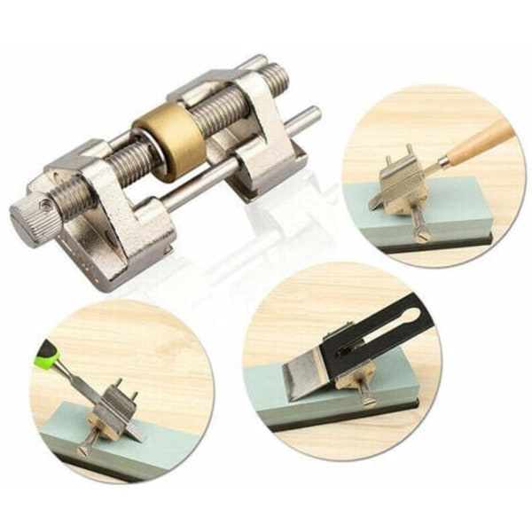 Honing Metal Jig Guide For Wood Chisel Planer Sharpening System Flat Blade Center Edge Sharpening