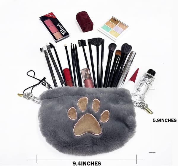 Kattepote Makeup Taske Rejse Snøre Kosmetiktaske Pose