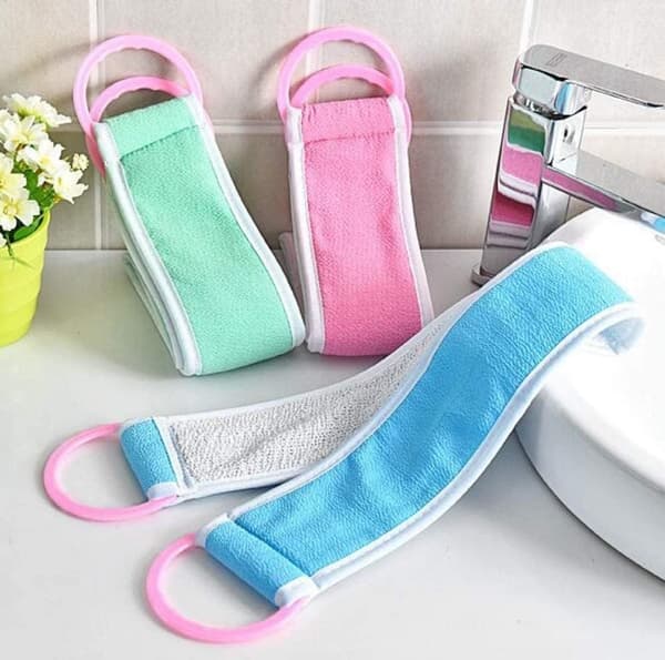 3 stk. Luffa Ryg Scrub Luffa Dobbeltsidig Brusebad Exfoliator