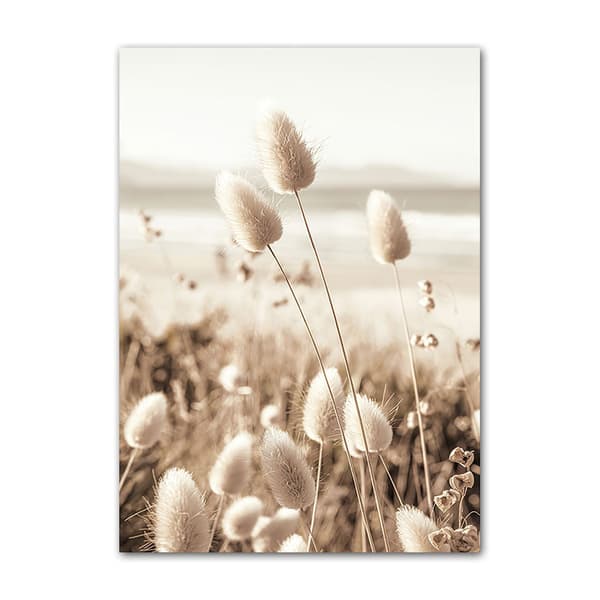 Väggdekoration Bild 3x (30x42cm) Mindful Beige Strand UTAN