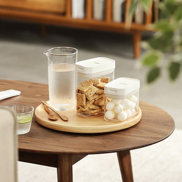 Kornbeholdere, lufttætte fødevarebeholdere af plast med låg, opbevaringskrukker til opbevaring af pasta, ris, mel, hunde-, katte-, kæledyrsfoder, køkken