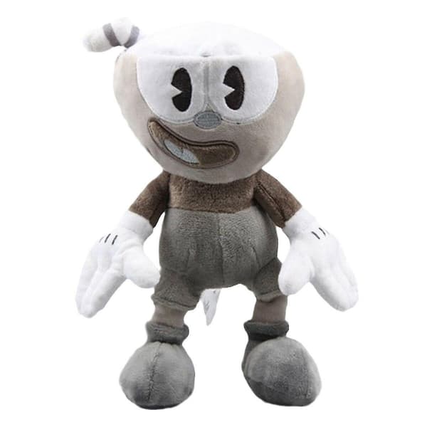 Cuphead Plyschfigurer Leksaker Mugman Puphead King Dice Devil Mjuk -1 BW