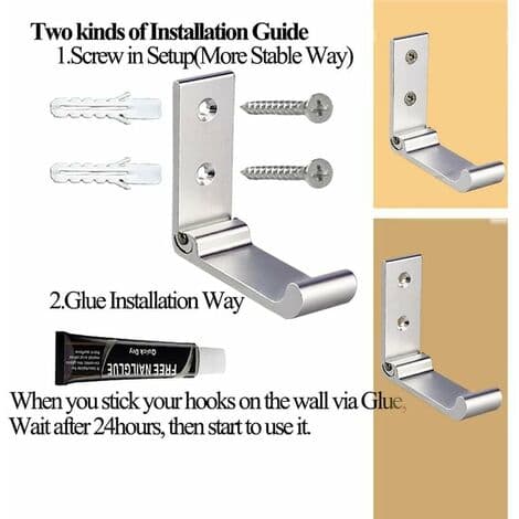 Folding Hooks, Wall Hanging Hooks, Aluminum Alloy Folding Hooks, Heavy Duty Wall Mount, for Bedroom, Bathroom, Kitchen,