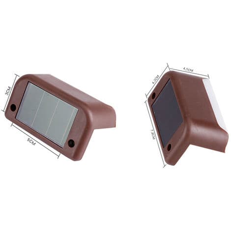 Solar Hegnslamper, 4-pak LED Solar Farvesensorlamper, Pool Dekorationslamper, Trædelys, Gårdslys (sort skal)