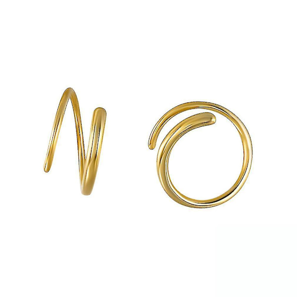 Øreringe Spiral Mini Dobbelt Loop Små Øre Knogle S925 Øreringe Pierced Øre Clips Til Bryllup
